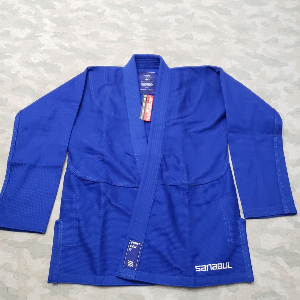 Sanabul BJJ Gi Mens A0 Blue Brazilian Jiu Jitsu NWT Martial Arts Uniform